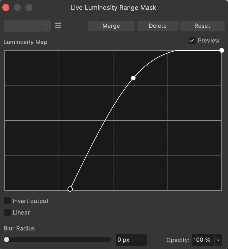The Luminosity Map graph